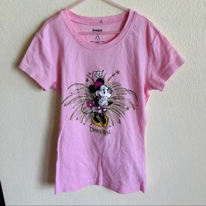 Disneyland Minnie Mouse Short Sleeve Pink TShirt